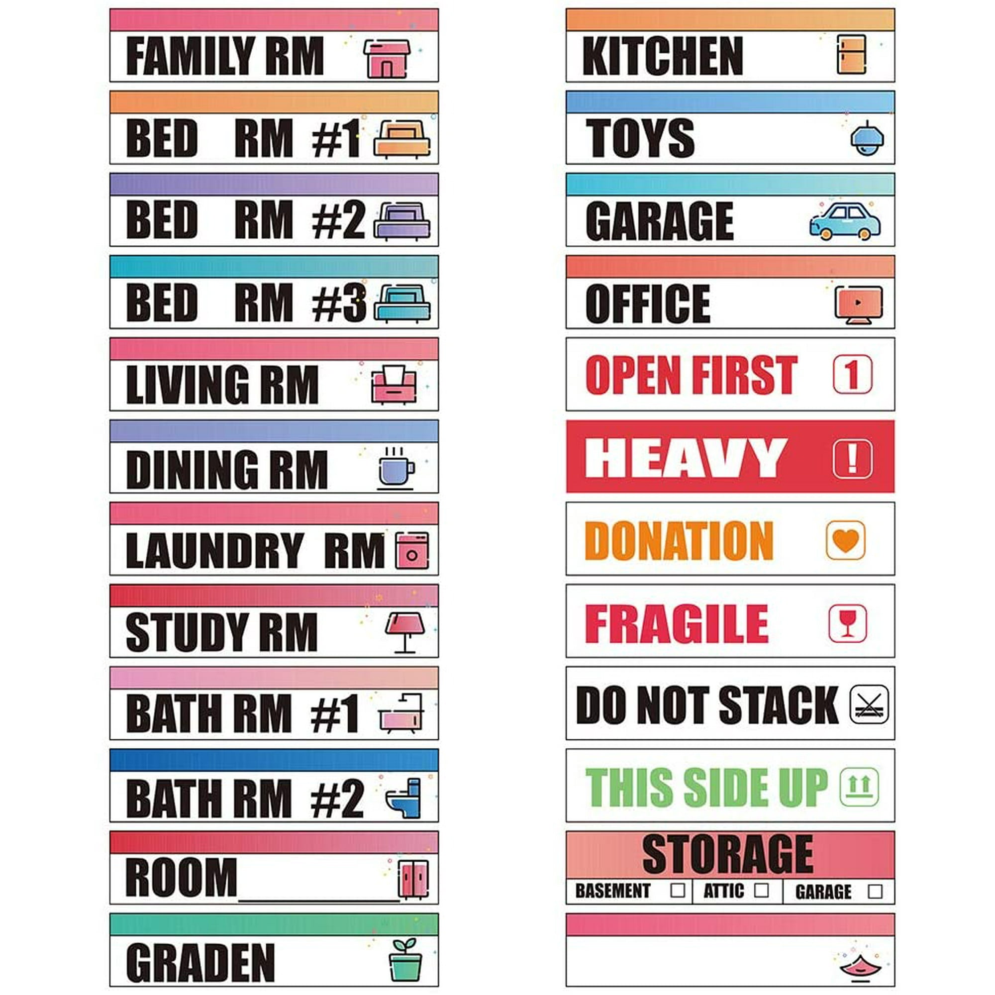 Space Pack 30 Top and Side Labels Stickers Sticker Labels for Tins